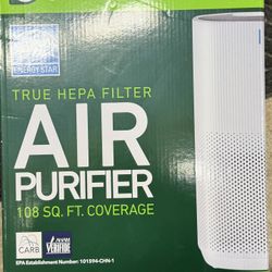 TRUE HEPA FILTER AIR PURIFIER 108 SQ. FT. COVERAGE