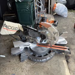 Ridgid Corded 12in Dual Bevel Miter Saw 