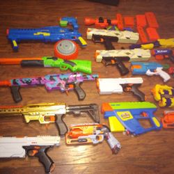 All Nerf Guns With Clips And Ammo