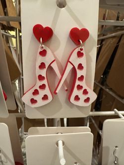 High Heel Shoes Earrings Acrylic Handmade