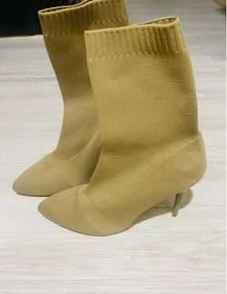 Tan booties