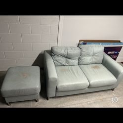Love Seat And Ottoman 