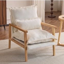 Masson Chenille Armchair Mid Century Modern