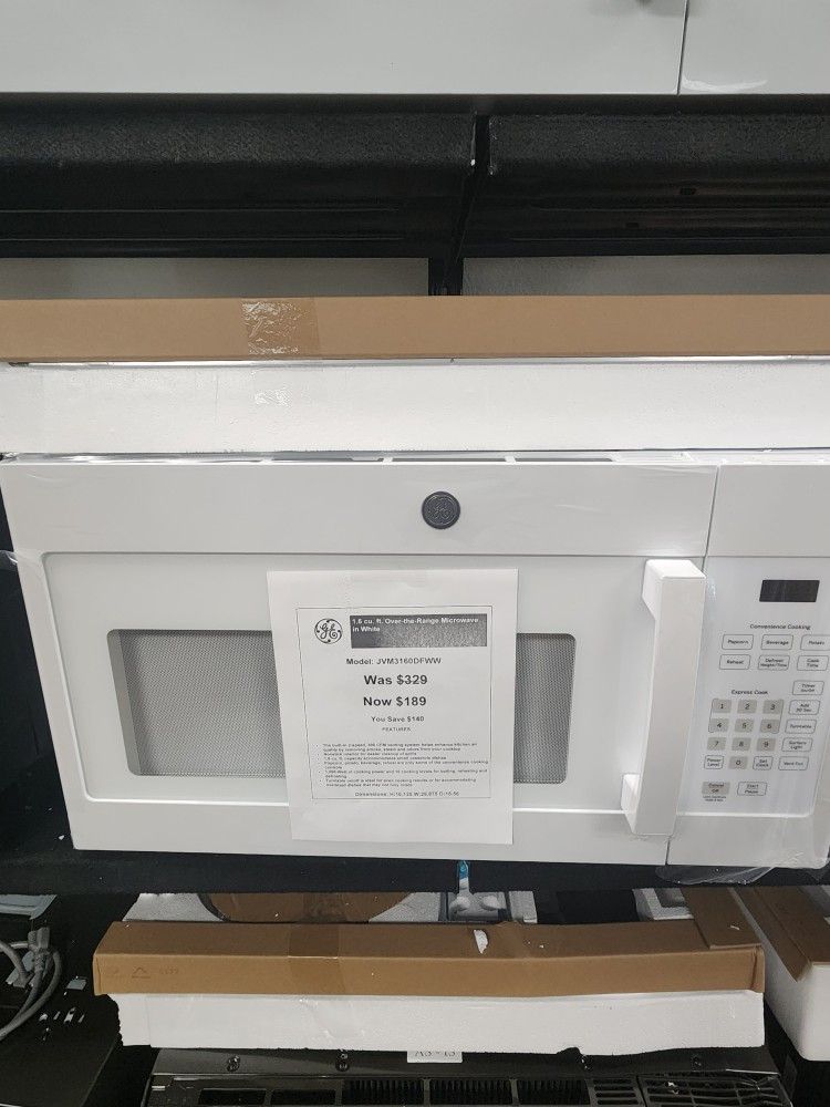 1.6 cu. ft. Over-the-Range Microwave in White