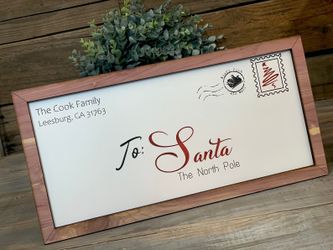 Personalized Santa Letter Sign