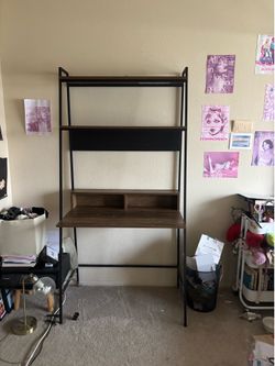 Desk with shelves