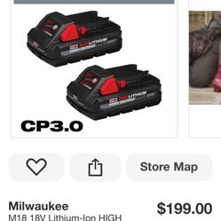 Milwaukee  Battery 3.0 M18  for 1 a battery pack