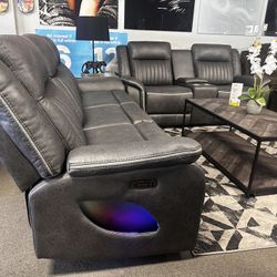 Stunning Reclining Sofa Set! $2099 🚨📦 Easy Financing!