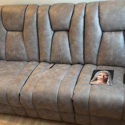 Viking Stone 83 inch Power Reclining Sofa