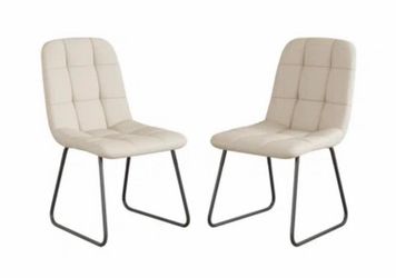 New in box-Dining Chairs Set of 2 ( Beige)