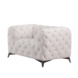51’white Flannel Sofa