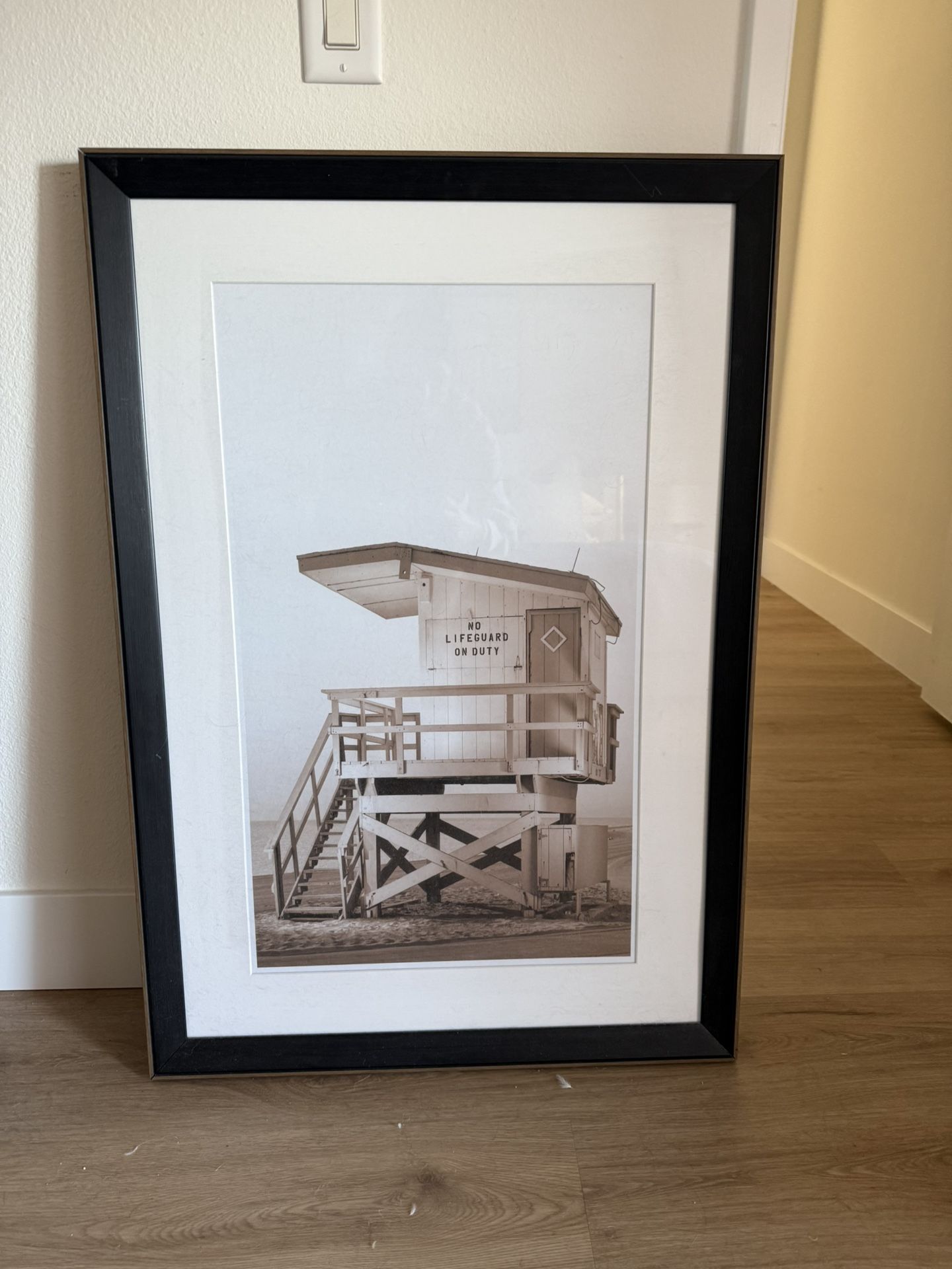 Coastal Lifeguard Print Picture Frame