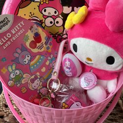 Hello Kitty, my melody, Easter basket