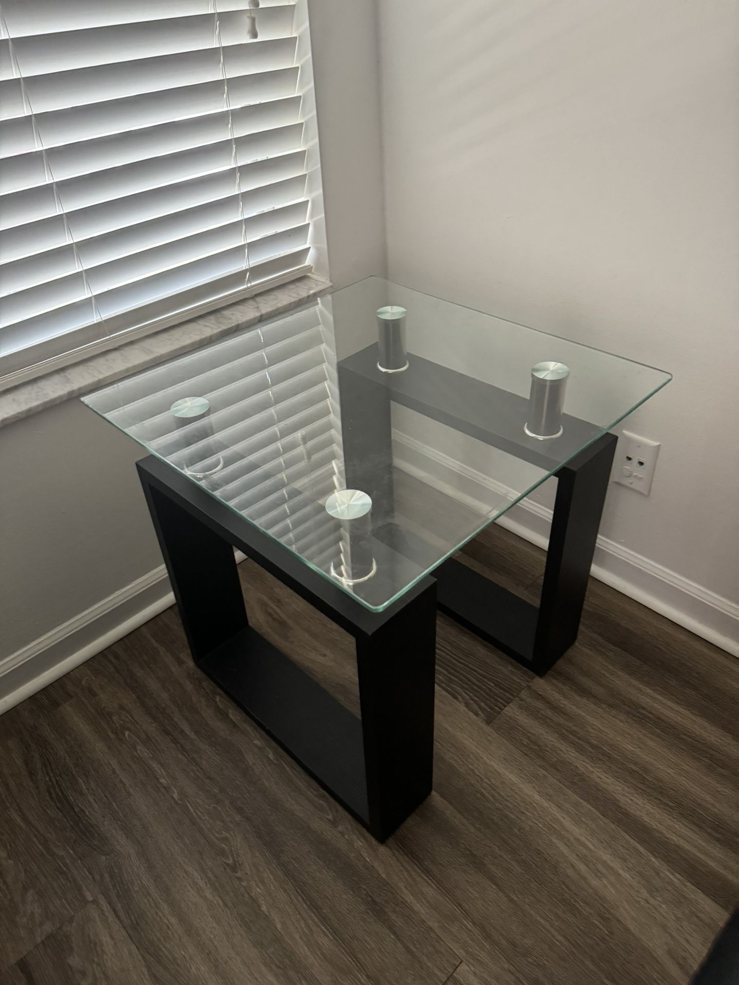 $50 Tempered Glass Living Room End Tables