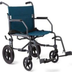 Durable Folding Steel Transport Wheelchair
