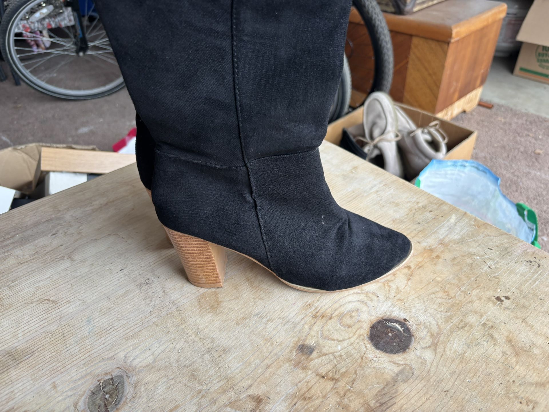Black Suede Boots