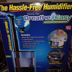 Breathe Easy  As Seen On TV  1.2 gal. 400 sq. ft. Digital  Humidifier new