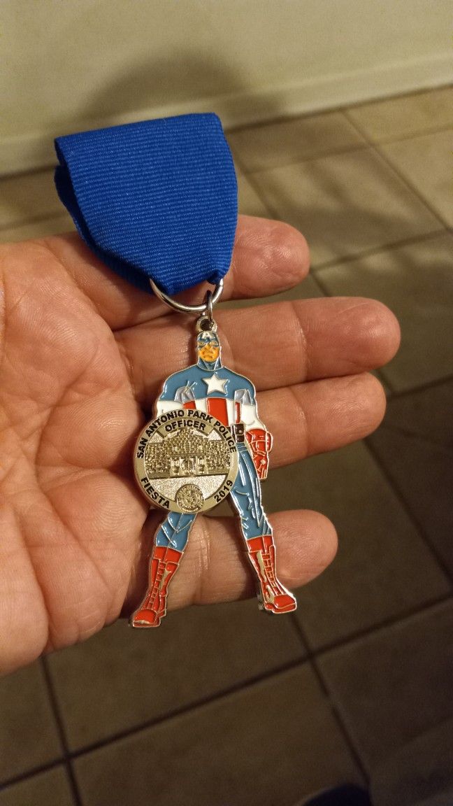 Fiesta Medal 2019 Captain America SA Park Police