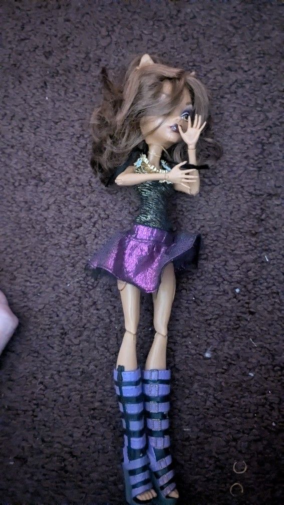 Monster High Doll Clawdeen Wolf Ghouls Alive