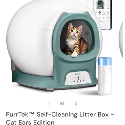 NEW! Unopened box. Petcove Purrtek cat litter robot 5g Model