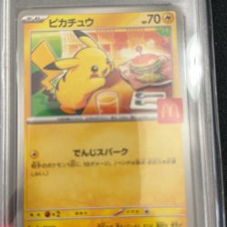 Pokémon pikachu McDonald’s card PSA 10