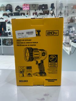 NEW DeWalt DCL043 20V MAX  Jobsite LED Spotlight