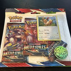 Pokémon Battle Styles 3 Pack Blister Eevee