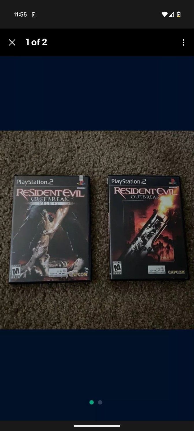 Resident Evil Outbreak File # 2 & 1 w/ Manuel's