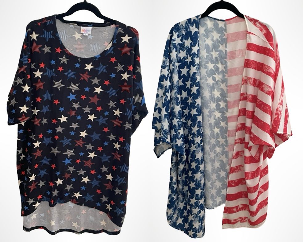 Women’s Fun Patriotic Style Top & Cover-Up
