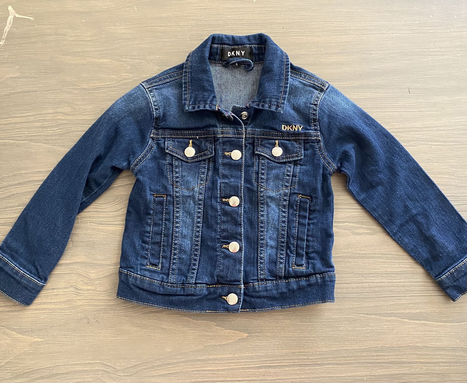 New Without Tags- Girls’ DKNY Jean Jacket, Size 4