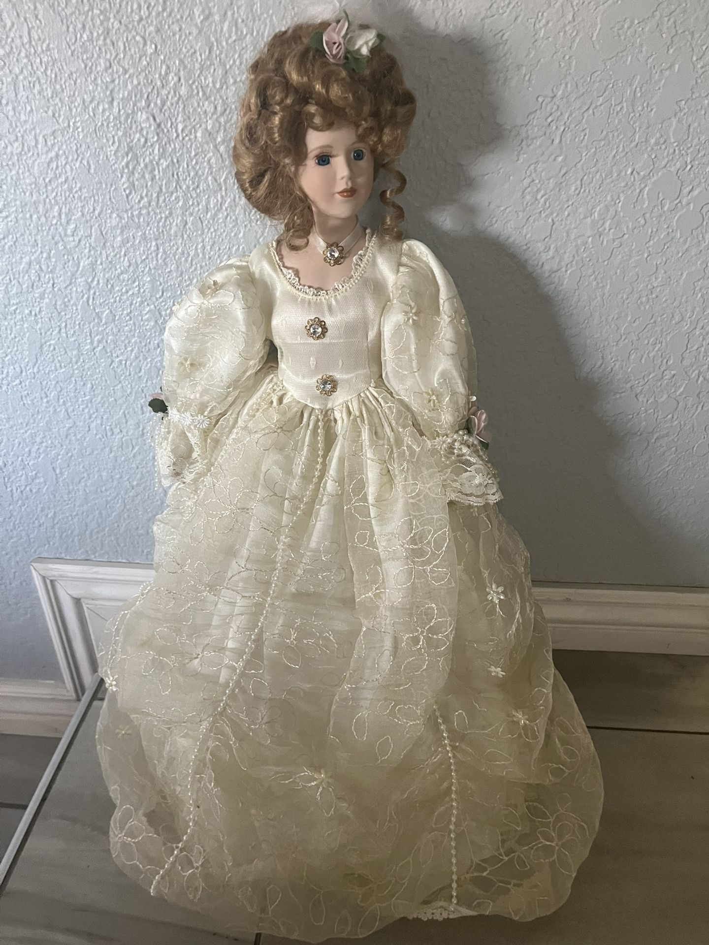 Beautiful Vintage Porcelain Doll