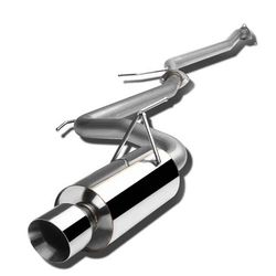 Catback Exhaust System w/4 in. OD Double Walled Muffler Tip 03-07 Honda Accord Coupe I4