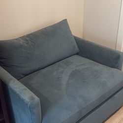 Crate & Barrel - Chair And Half, Like New