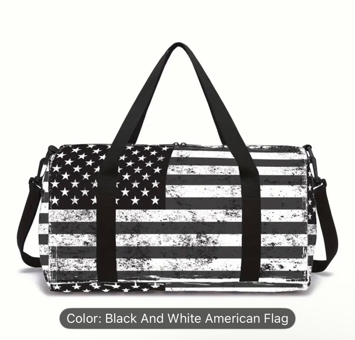 American flag duffel bag