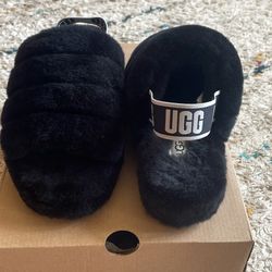 Black Ugg Slip Ons Size 8