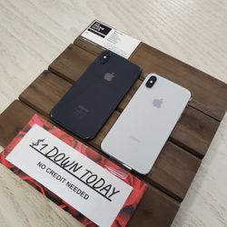 Apple iPhone X - $1 DOWN PAYMENT - NO CREDIT NEEDED
