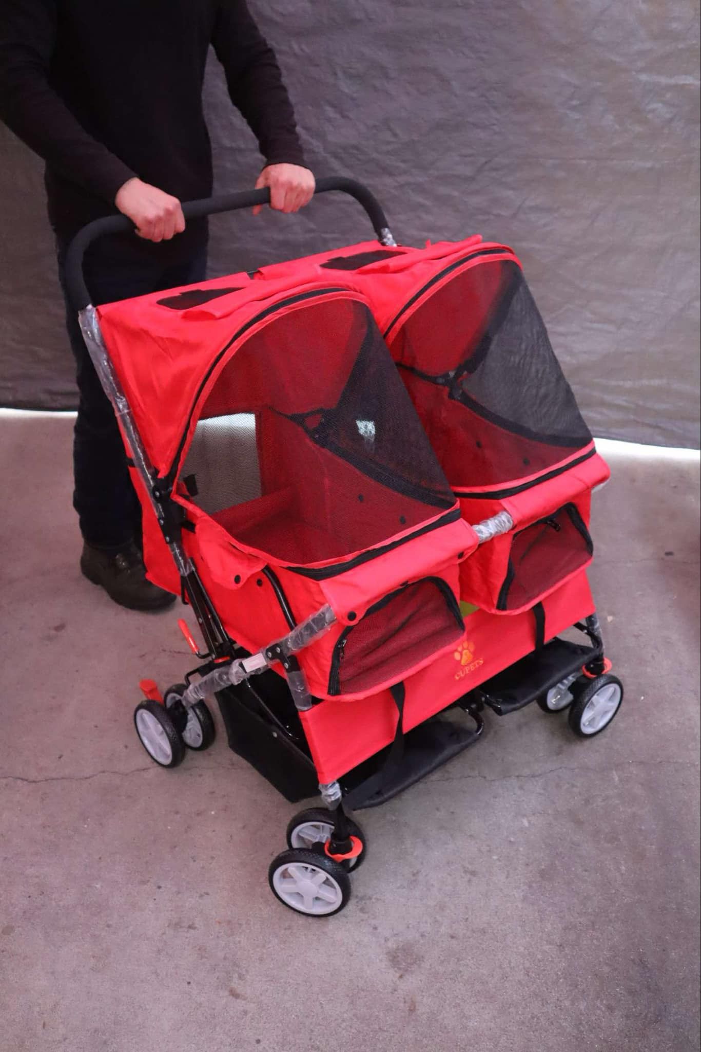 double pet/dog stroller