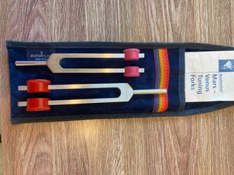 Accu tonic Mars/Venus Tuning Fork Set with original velvet bag -  like now