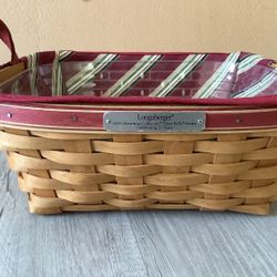 Longaberger 2005 Christmas Collection Silver Bells Basket