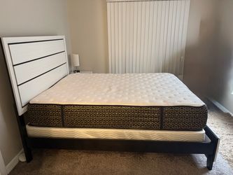 Queen Bedroom Set with dresser 1 nightstand with drawers