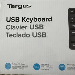 Targus full-size Wired Keyboard for Windows or Mac