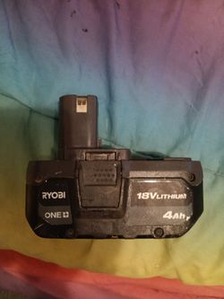 18V 4 AMP RYOBI  BATTERY