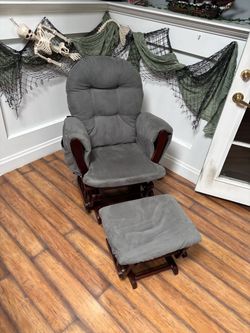 Glider Rocking Chair with Ottoman