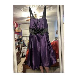 Purple  Midi Dress
