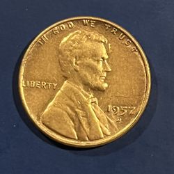 1957 D, 1951 D Wheat Pennies.