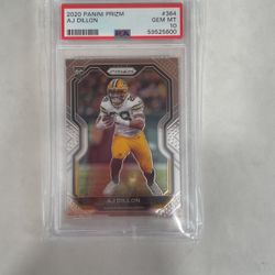 Aj Dillon Prizm Rookie Psa 10