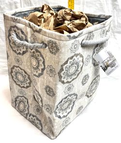 Collapsible Polyester Laundry Tote 18”H x 15”L x 12”W