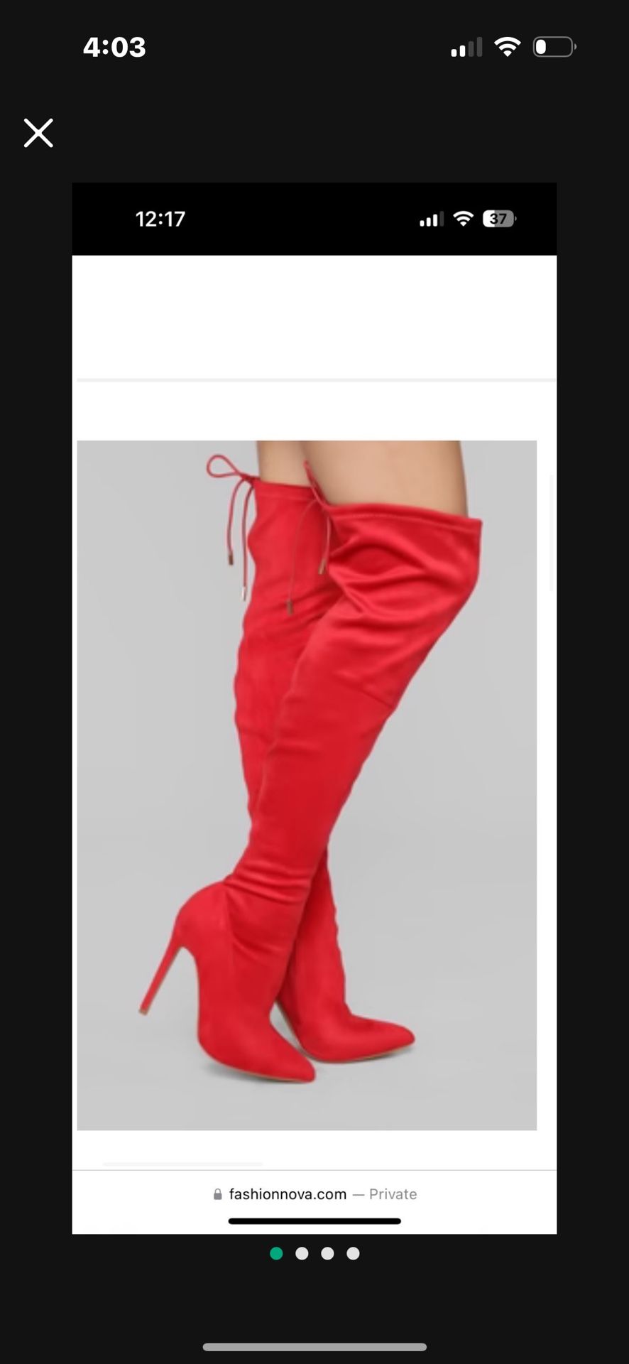 Fashion Nova Size 10 Heel Boots