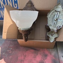 Set If Two Vintage Wall Lamps