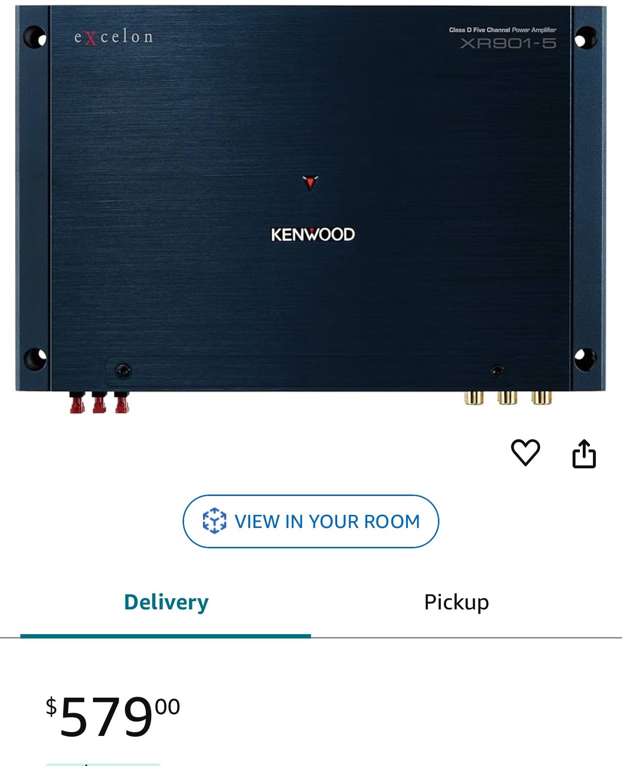 Kenwood Excelon XR 901-5 Car Amplifer